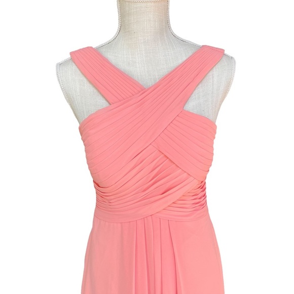 Azazie Amani Bridesmaid Dress in Watermenlon Color Size: 4 - Picture 5 of 12